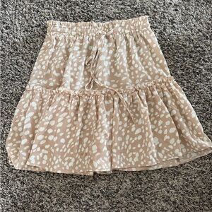 Stylish Tan and White Women's Skirt